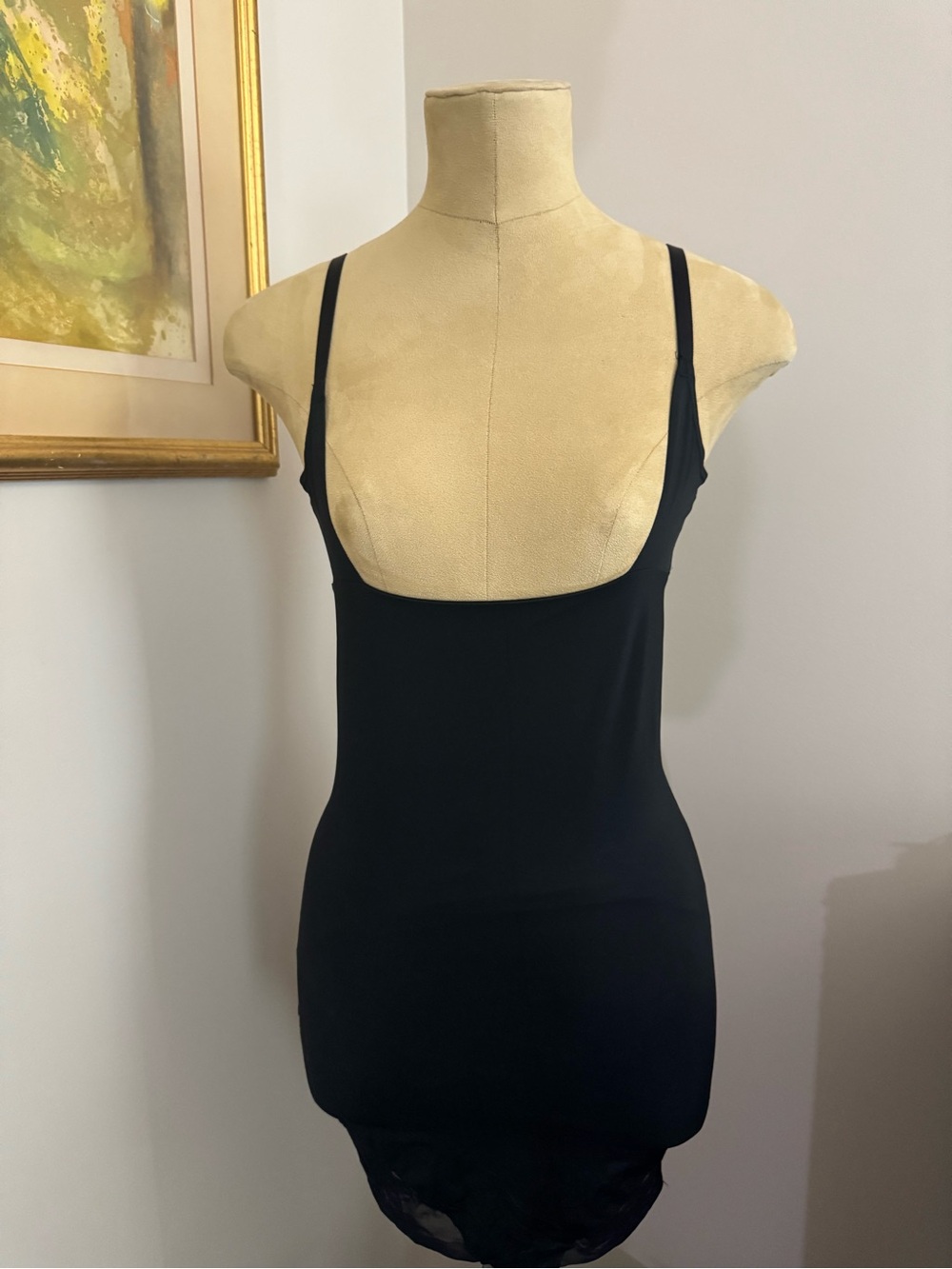 Red Hot by Spanx Open Bust Black Shaping Slip Size Medium